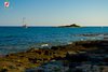 Pogled na Rovinjski otok Pisulj nedaleko od Paluda